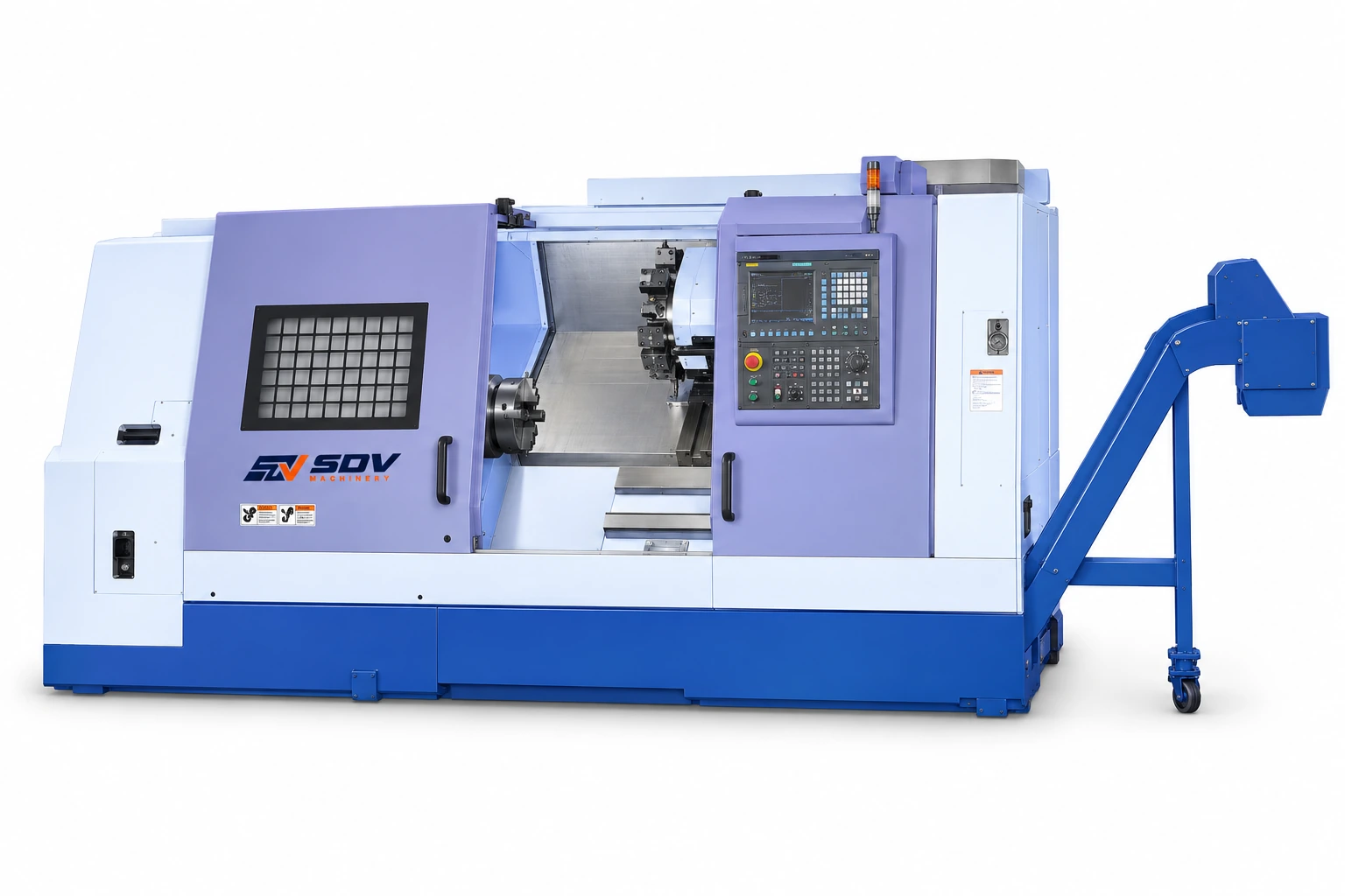 Токарный станок с ЧПУ и наклонной станиной SDV-ENC-35