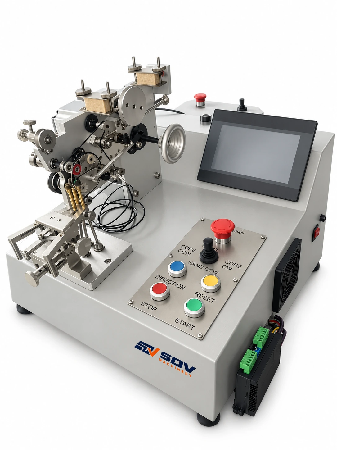 Автоматическая микротороидальная намоточная машина с ПЛК SDV-GWV10-PLC